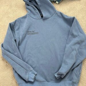 Blue white fox hoodie